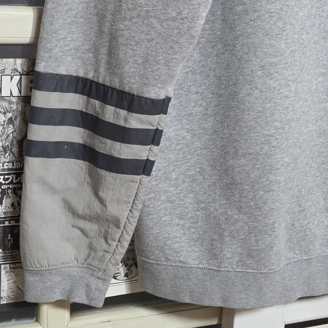 아디다스 트레포일 로고 그레이 후드티 상품이미지7