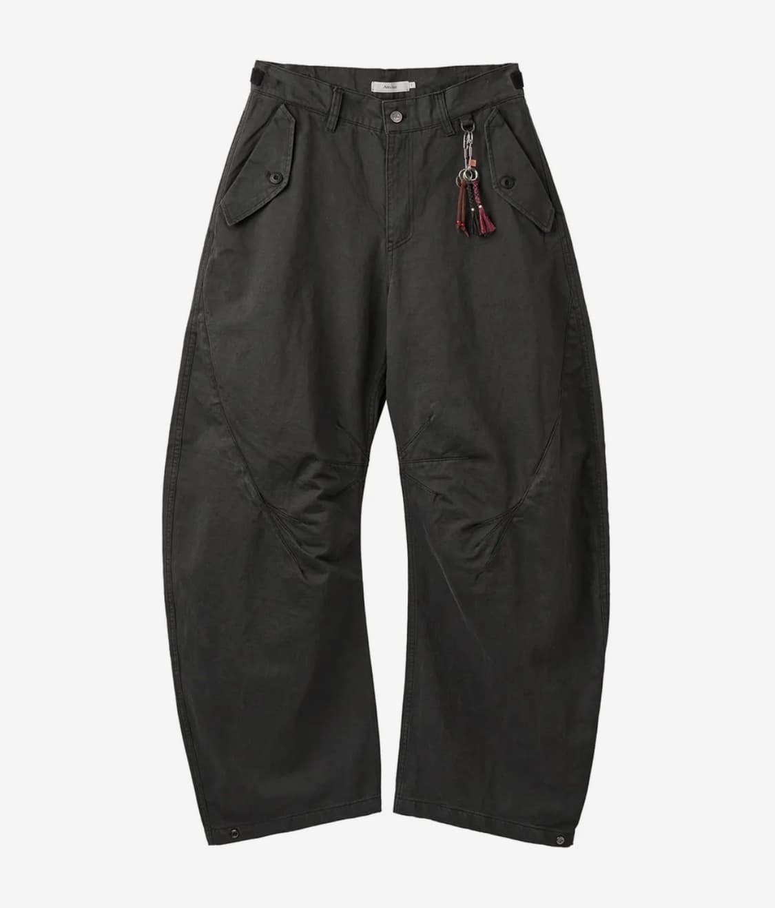 [4] 아르반 트리플 리프 커브드 팬츠 차콜 상품이미지1