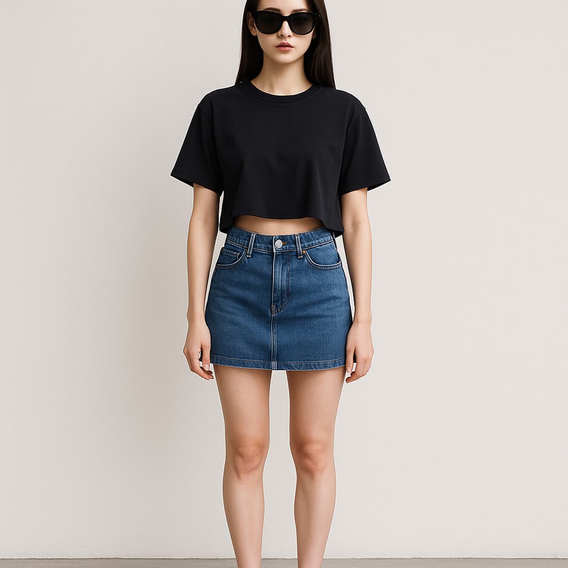 theyskens' theory. 여자 크롭 오버핏 반팔_S 상품이미지1