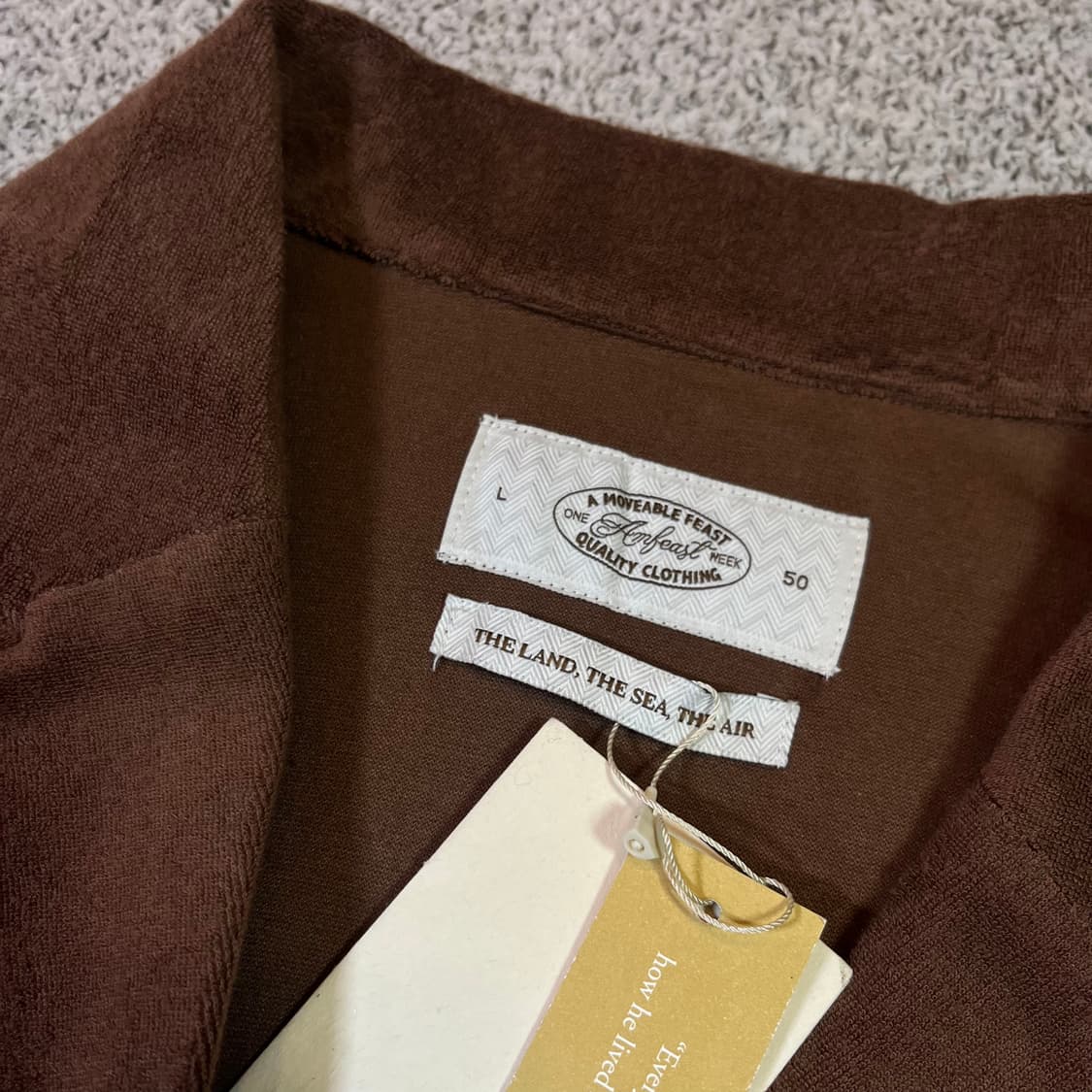 암피스트 테리코튼 더블 블레이져 가디건 상품이미지3