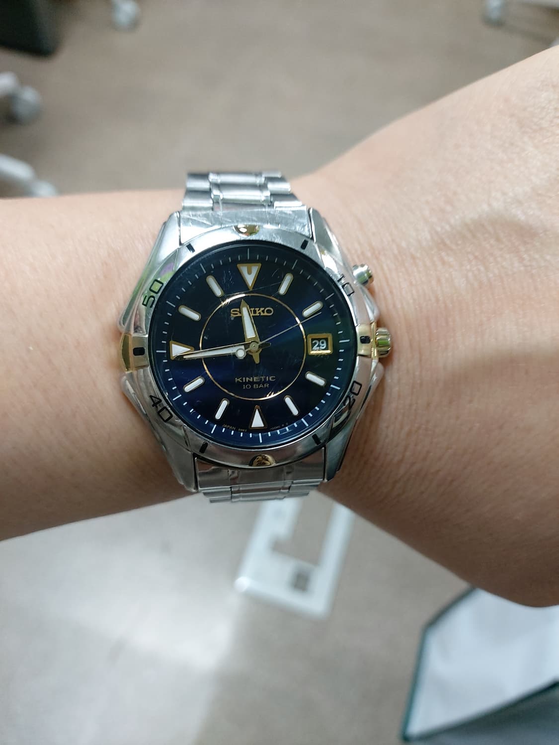 세이코 키네틱 무브먼트 메탈 시계  상품이미지4