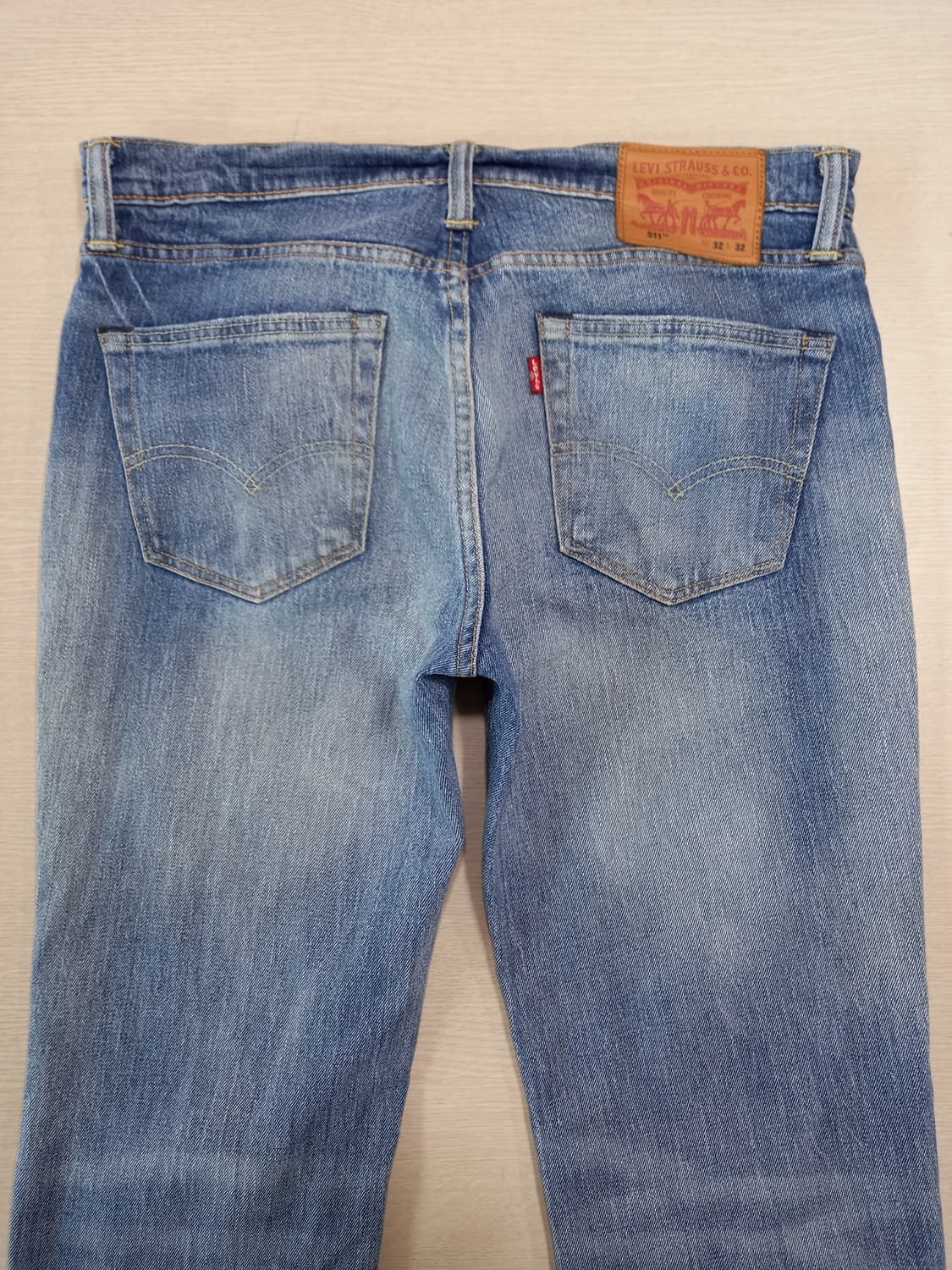 32 리바이스511 WhiteOak 데미지워싱 스판 리페어진 32-354 상품이미지4