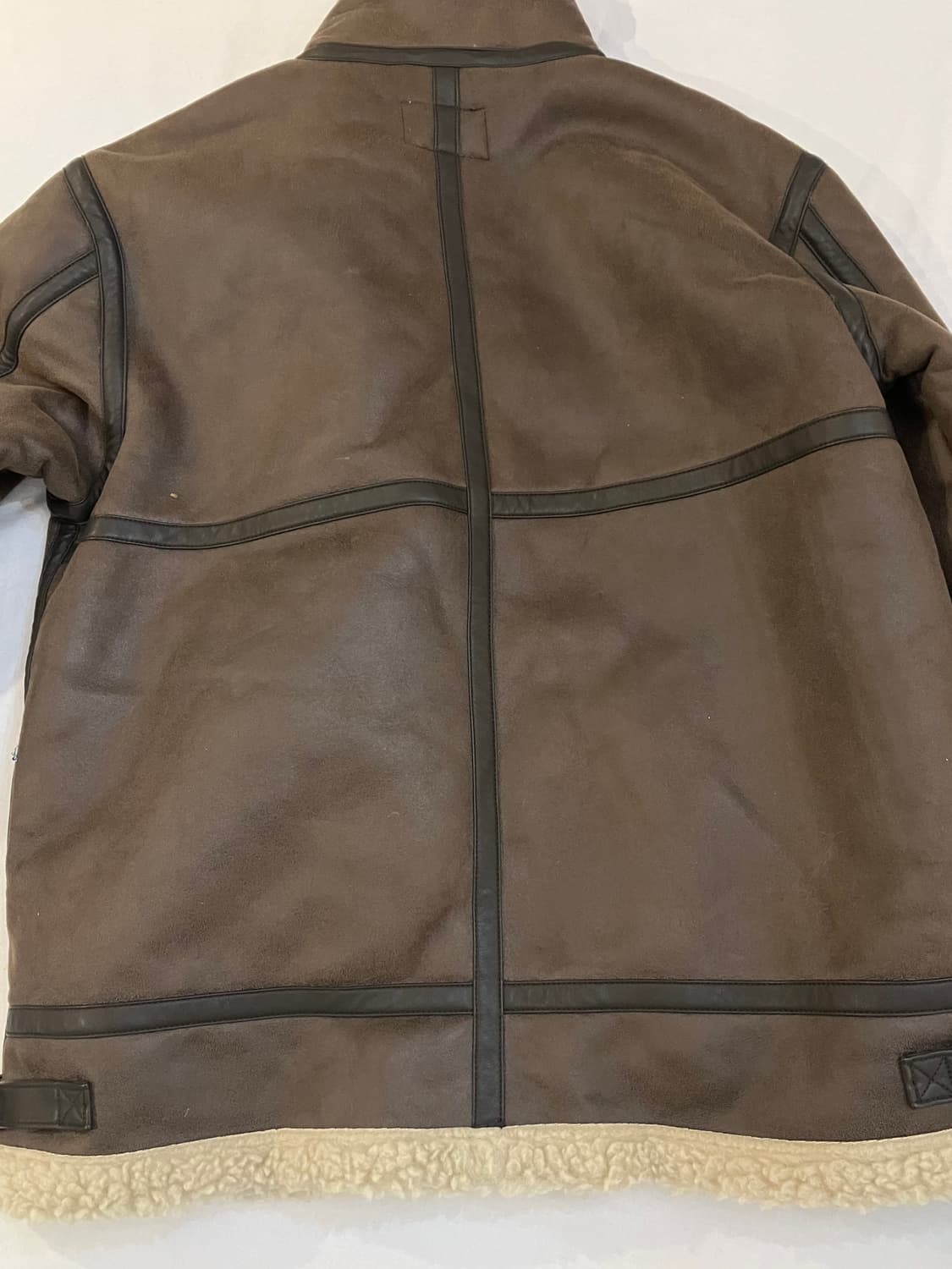 알파인더스트리 B-3 무스탕 자켓 브라운 상품이미지5