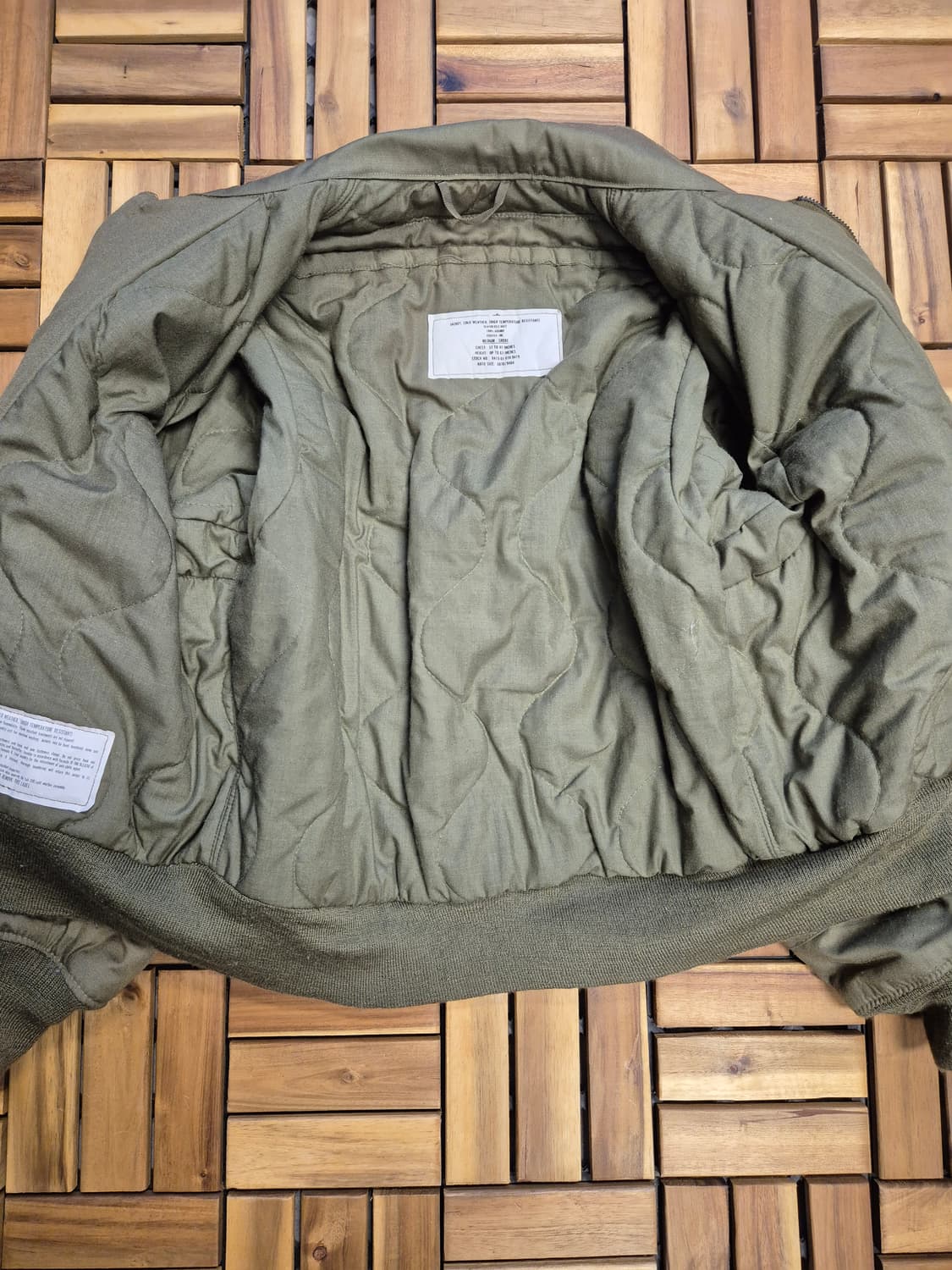 80s us army cvc 아라미드 탱커 자켓 데드스탁 상품이미지2