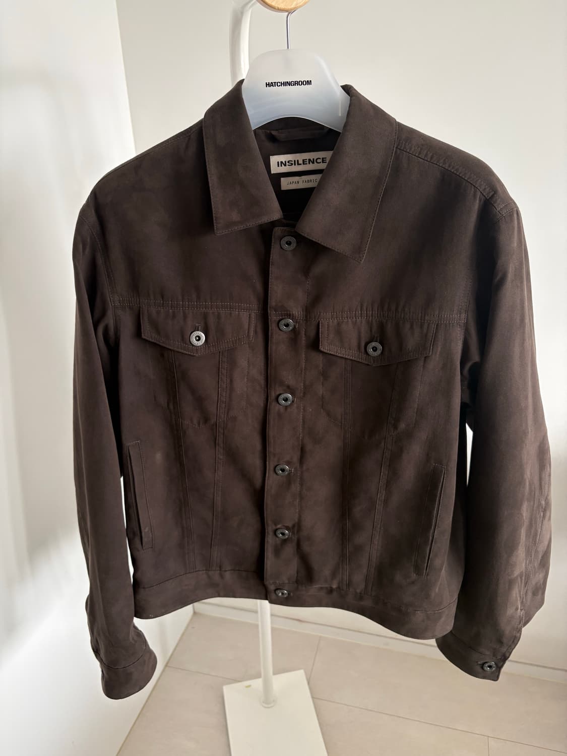 인사일런스 포우 스웨이드 트러커 자켓 브라운 S 상품이미지1