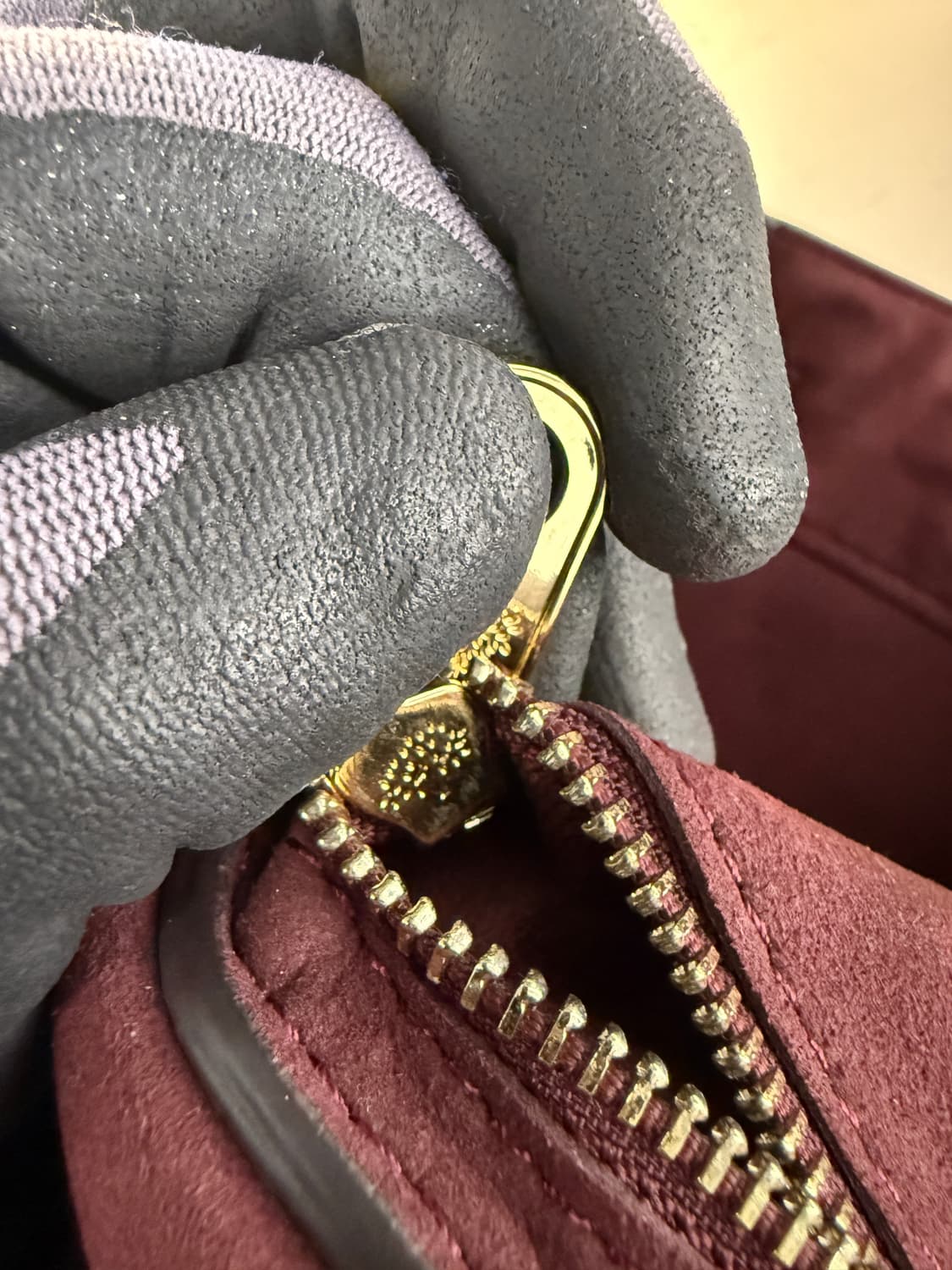 멀버리 정품 베이스워터 토트백 버건디 상품이미지4