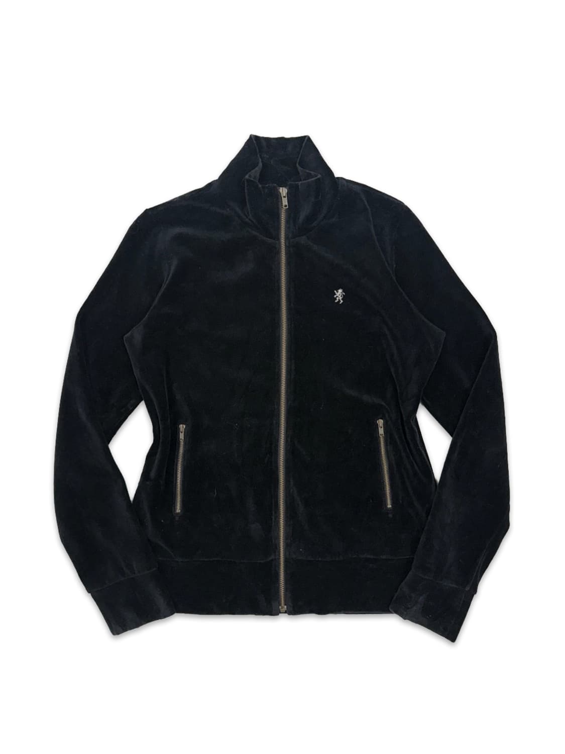 빈티지 Gymphlex 블랙 벨벳 집업 상품이미지1