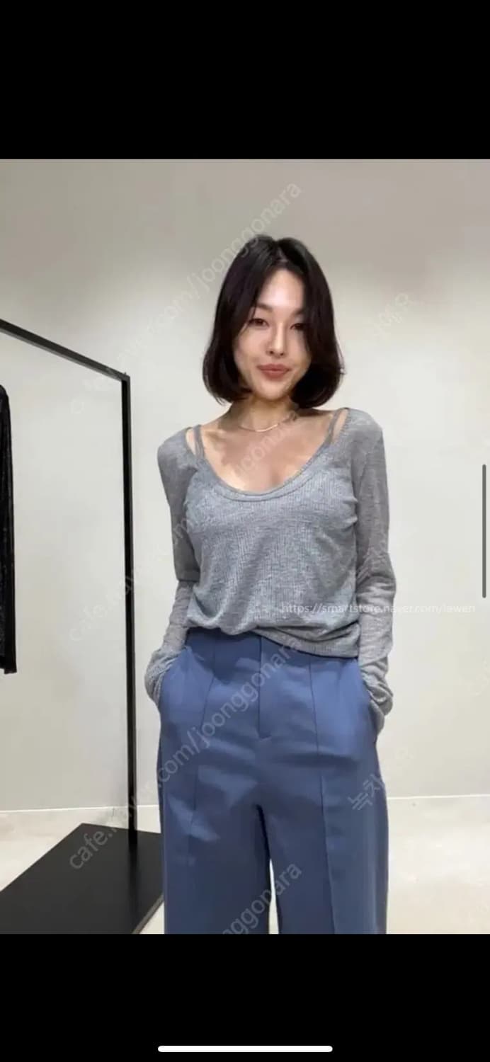 메인스테이 뮤즈 나시세트 그레이/화이트 상품이미지2