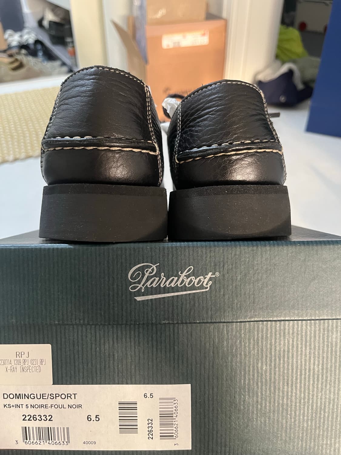 [UK6.5] 파라부트X캡틴선샤인 / 도밍구 블랙 그레인레더 상품이미지4