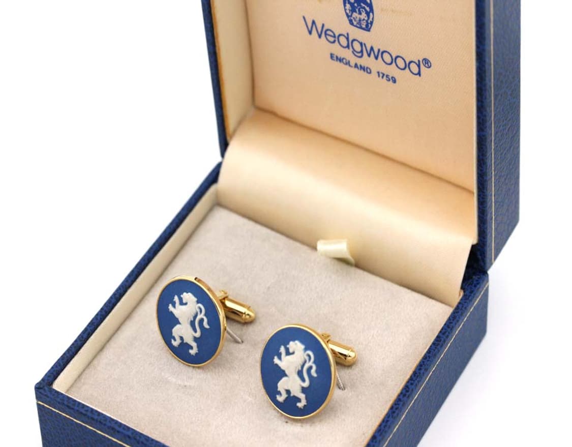 웨지우드 A+등급 남자 명품 커프스 제스퍼 상품이미지1