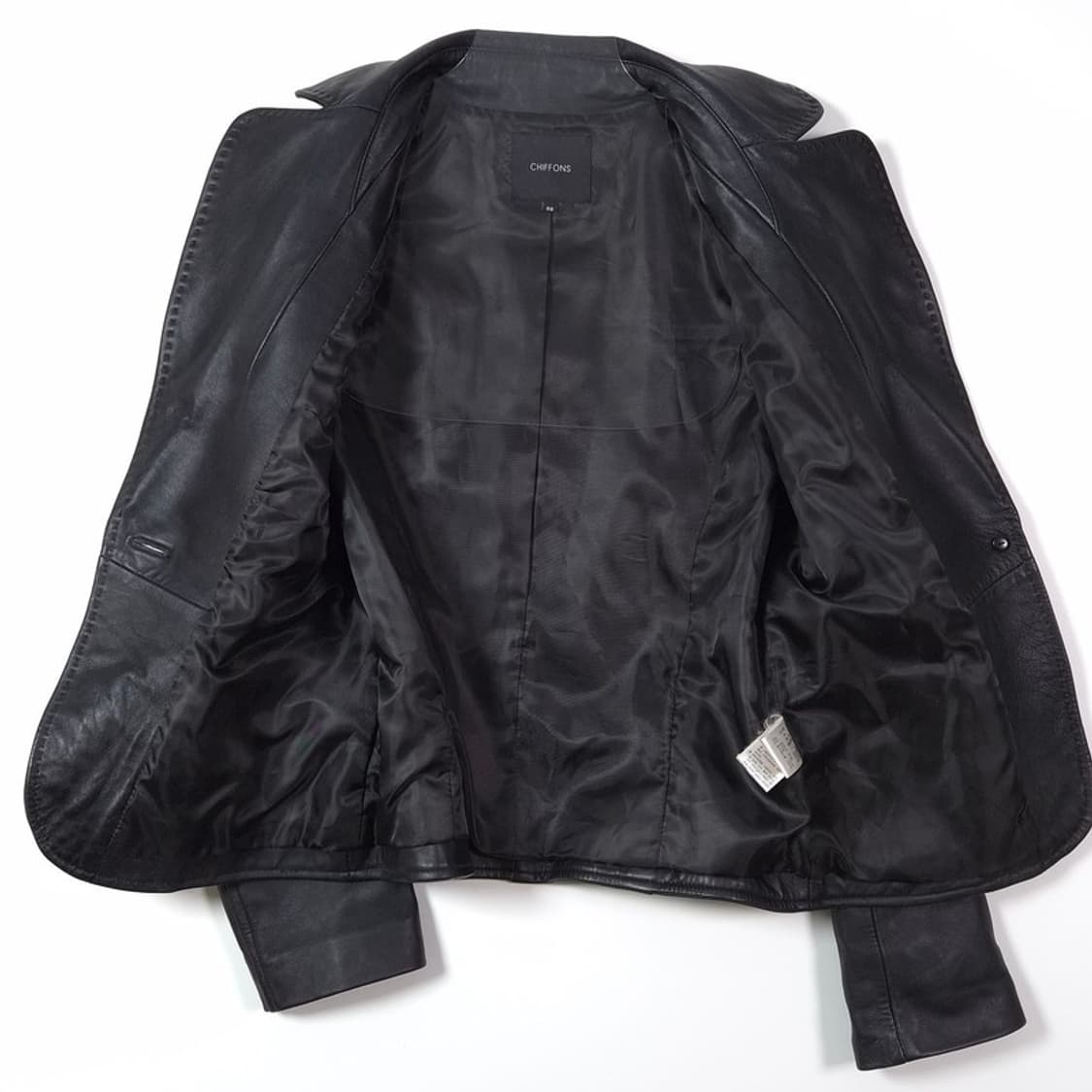 CHIFFONS 리얼 램스킨 스티치 레더 블레이저 자켓 88 상품이미지5
