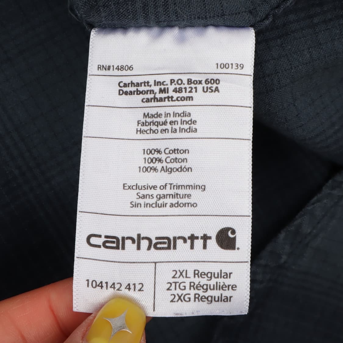 칼하트 릴렉스드핏 체크 셔츠 상품이미지9