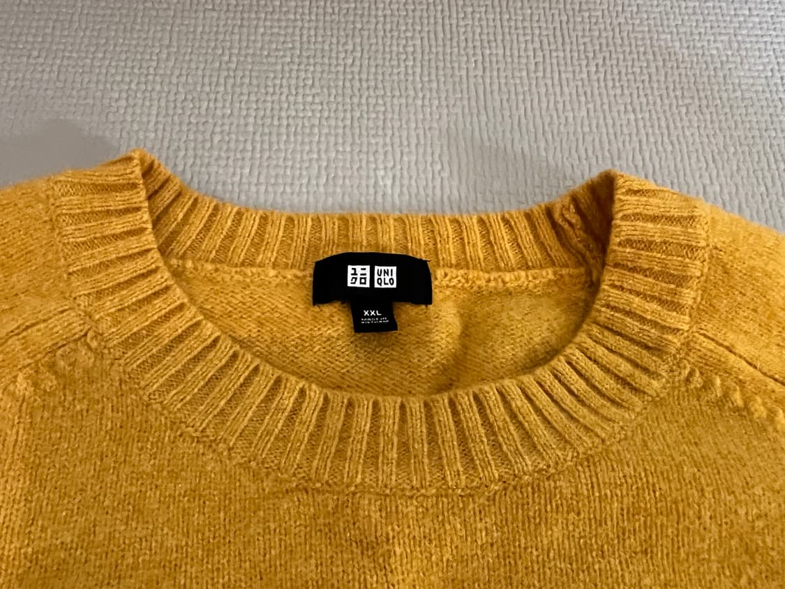 무료배송 - 유니클로 니트(머스타드) XXL 상품이미지3