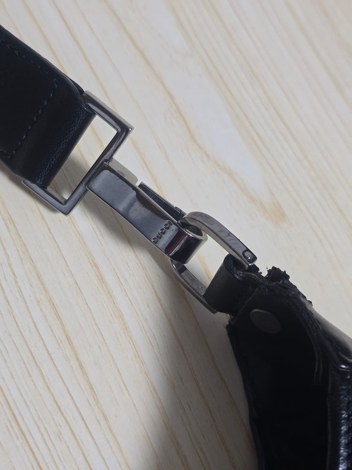 구찌 나일론 빈티지 재키백 블랙  상품이미지4