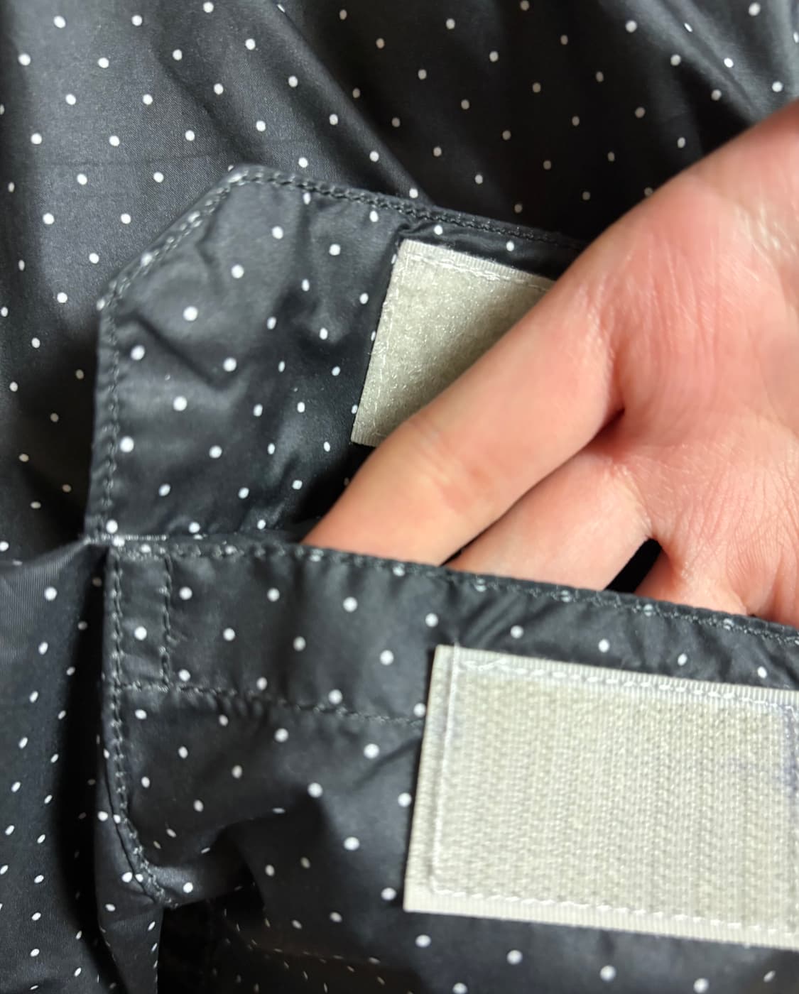 일본빈티지 블랙도트 바람막이 판매합니다 모리걸 코이세이오 상품이미지4