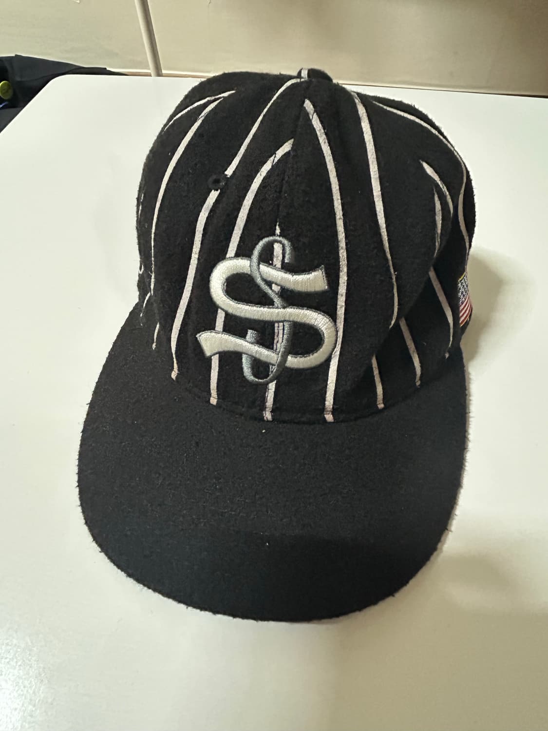 스투시 x 이벳필드 플란넬 스트라이프 모자 상품이미지2