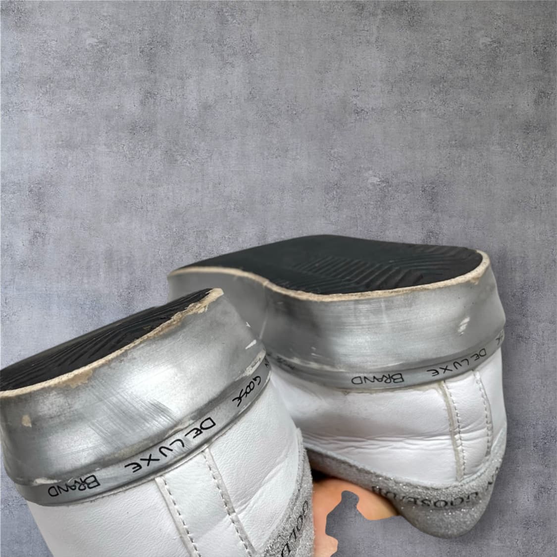 골든구스 Golden goose 화이트 실버 하이스타 스니커즈 39 상품이미지10