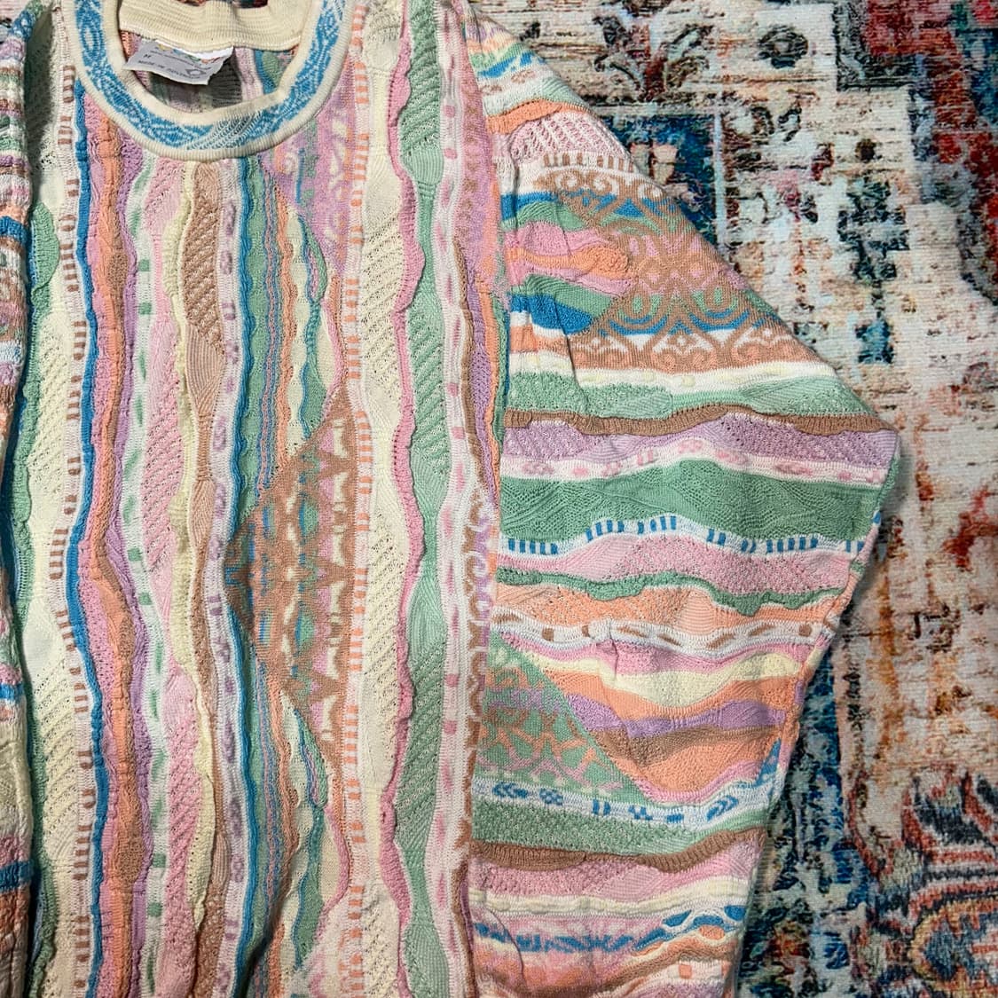 [XL] 쿠지 오스트레일리아 멀티컬러 케이블 니트 상품이미지5