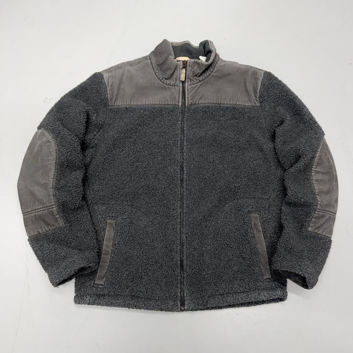 팀버랜드 올드스쿨 카키 브라운 배색 플리스 자켓 상품이미지2