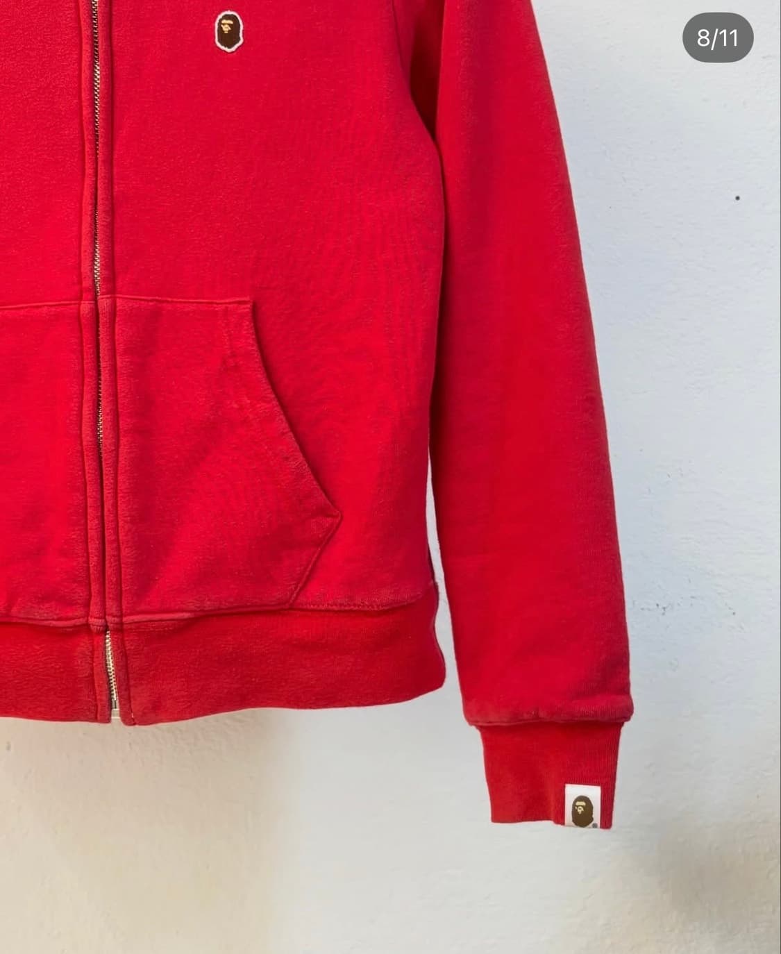 베이프 딱붙핏 양면 리버서블 후드 집업 상품이미지8