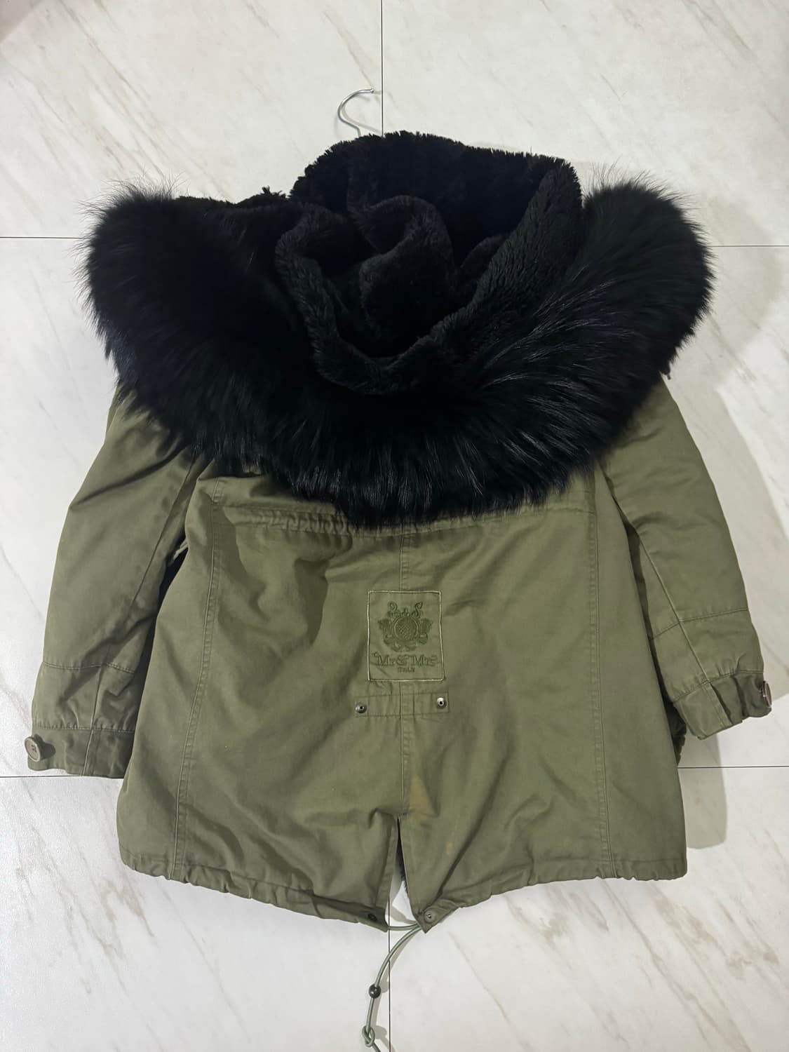 Mr&Mrs Italy 카키 야상 퍼 점퍼 상품이미지2