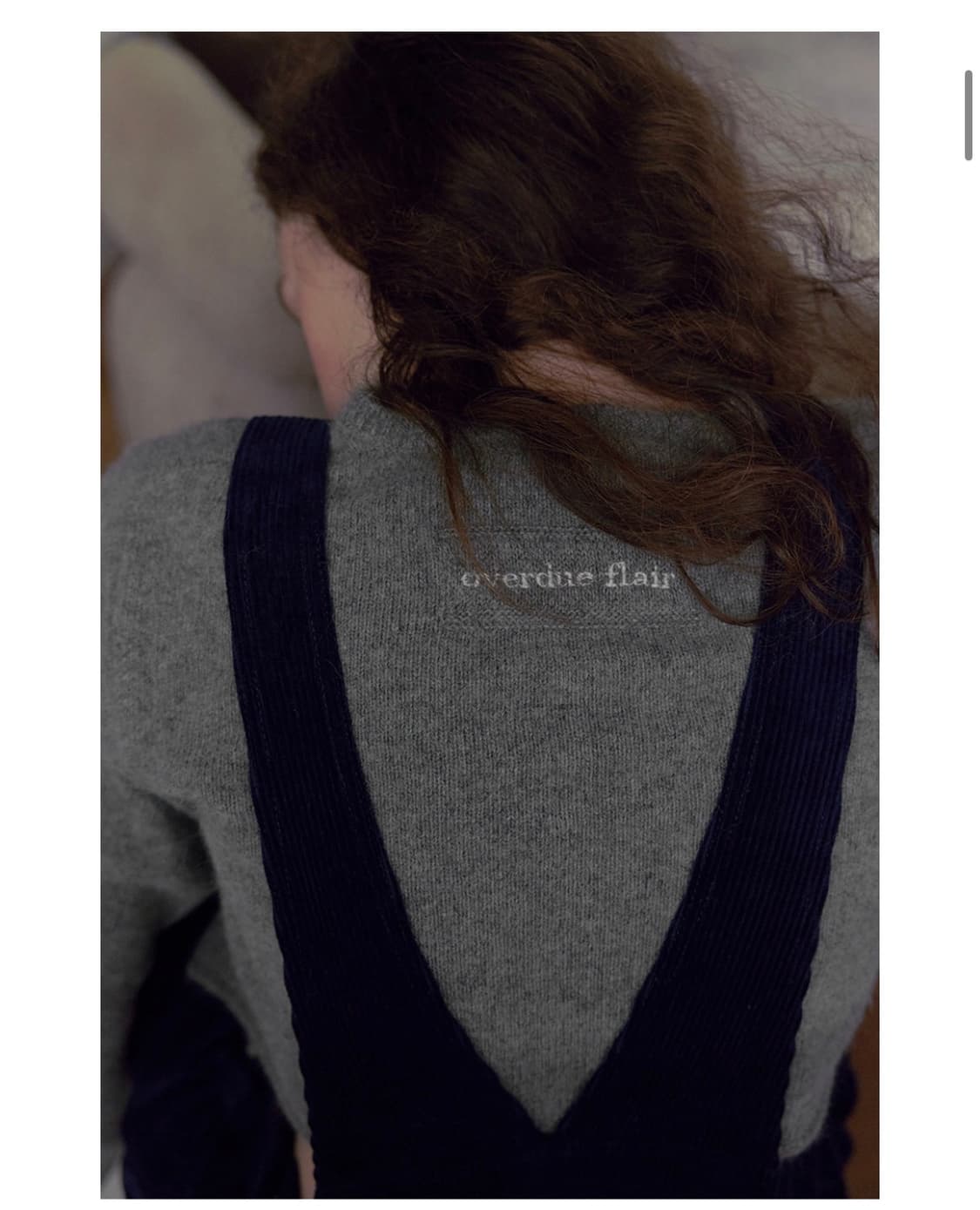 오버듀플레어 라쿤 미니 가디건 그레이 상품이미지2