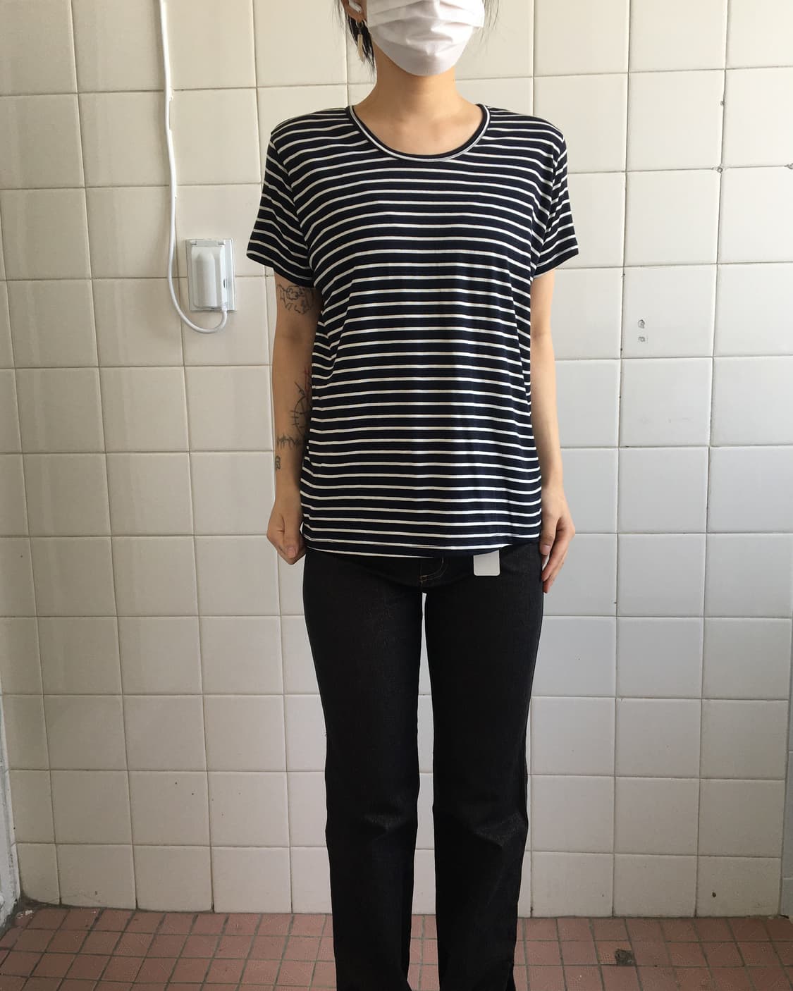 Stripe pattern t shirt 상품이미지3
