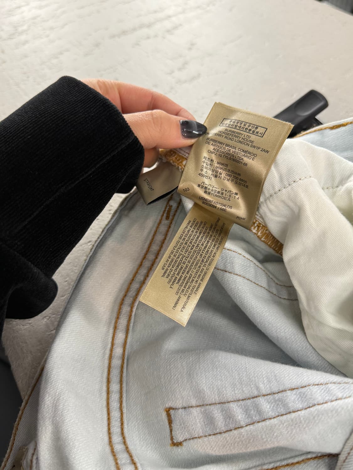 버버리 정품 남성 연청 청바지 W30 L32 상품이미지10