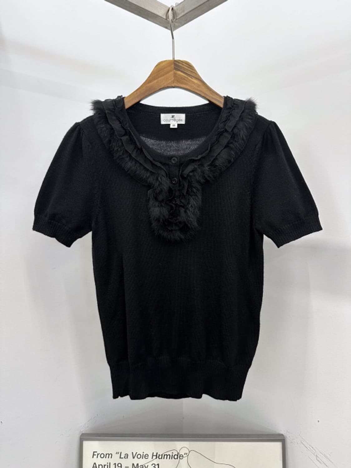 COURREGES 숏 슬리브 니트 (M) 상품이미지1