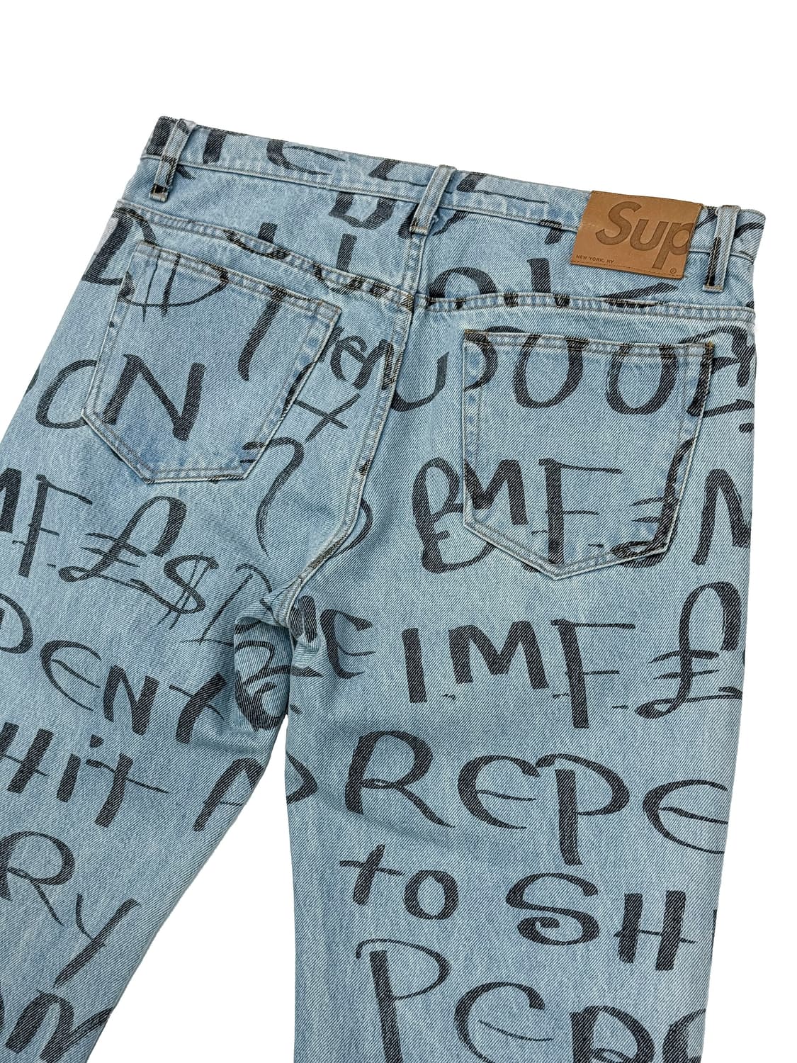 슈프림 블랙 아크 레귤러 진 블루 상품이미지8