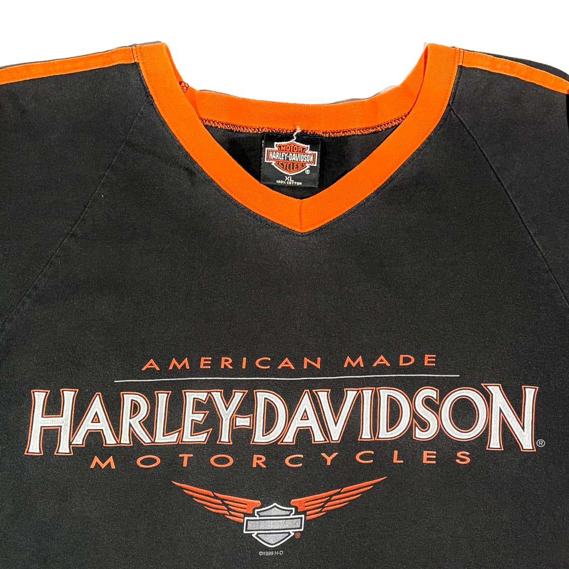 할리데이비슨 플로리다 오렌지 블랙 롱슬리브 XL 상품이미지3