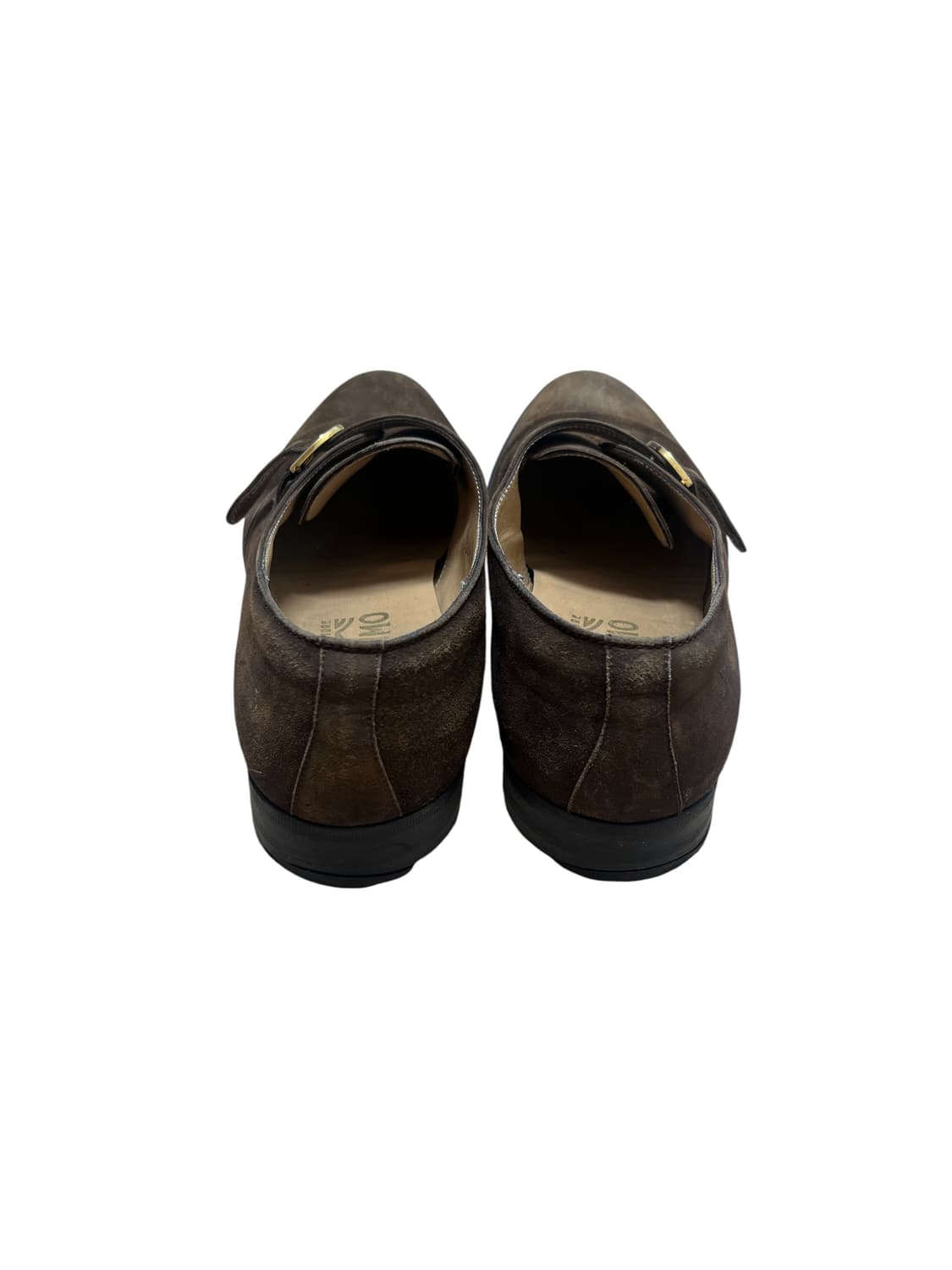 페라가모 스웨이드 더블 몽크 스트랩 슈즈 255 상품이미지3