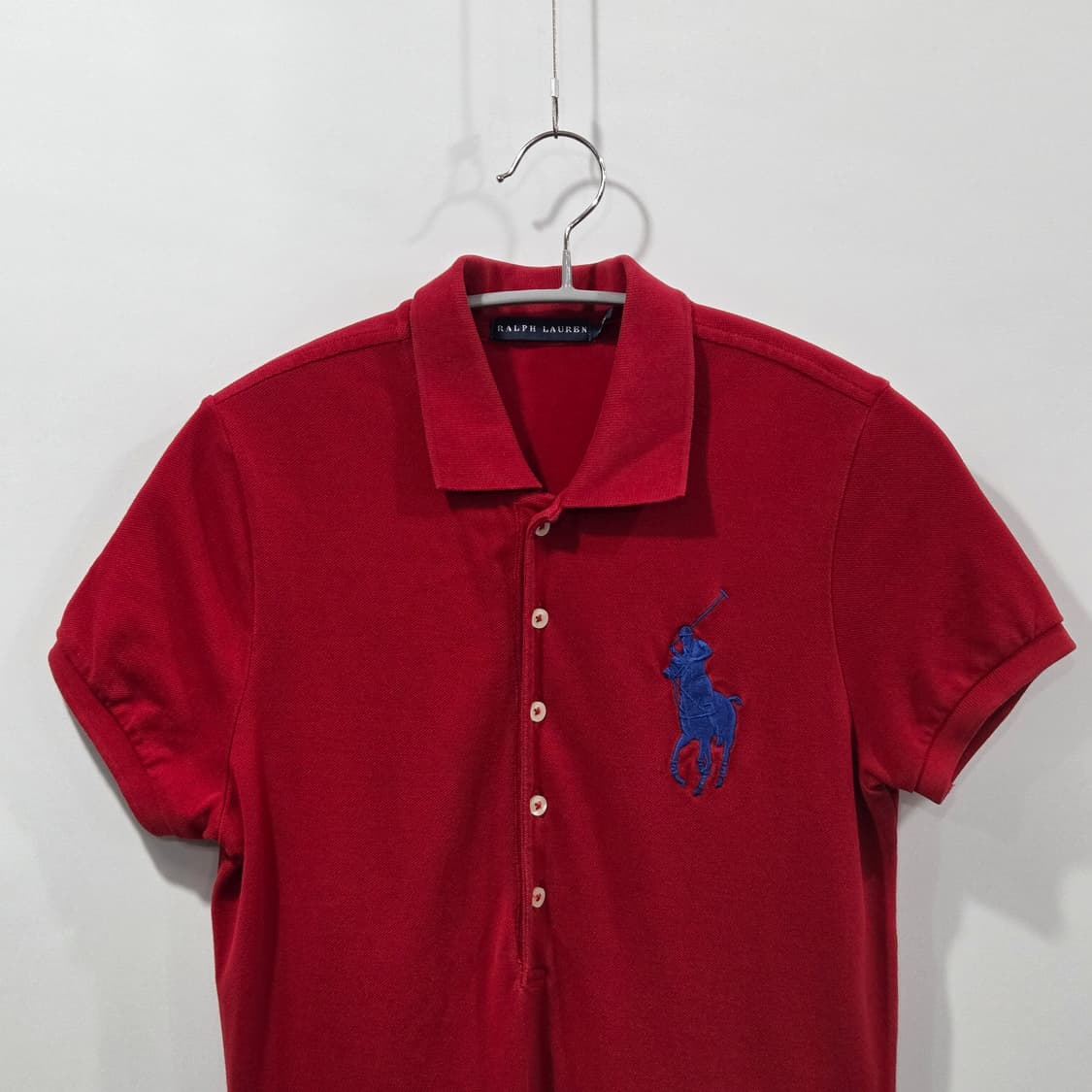 폴로랄프로렌 우먼 빅포니 피케 카라 레드 원피스 M  상품이미지2