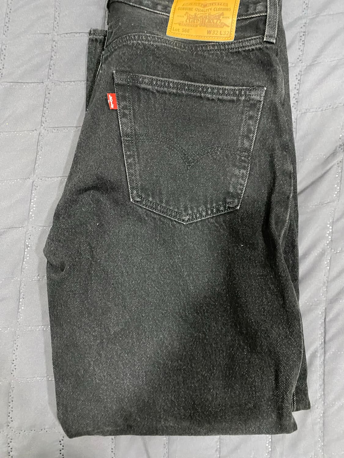 (32) 리바이스 568 루즈 스트레이트 블랙진 상품이미지2