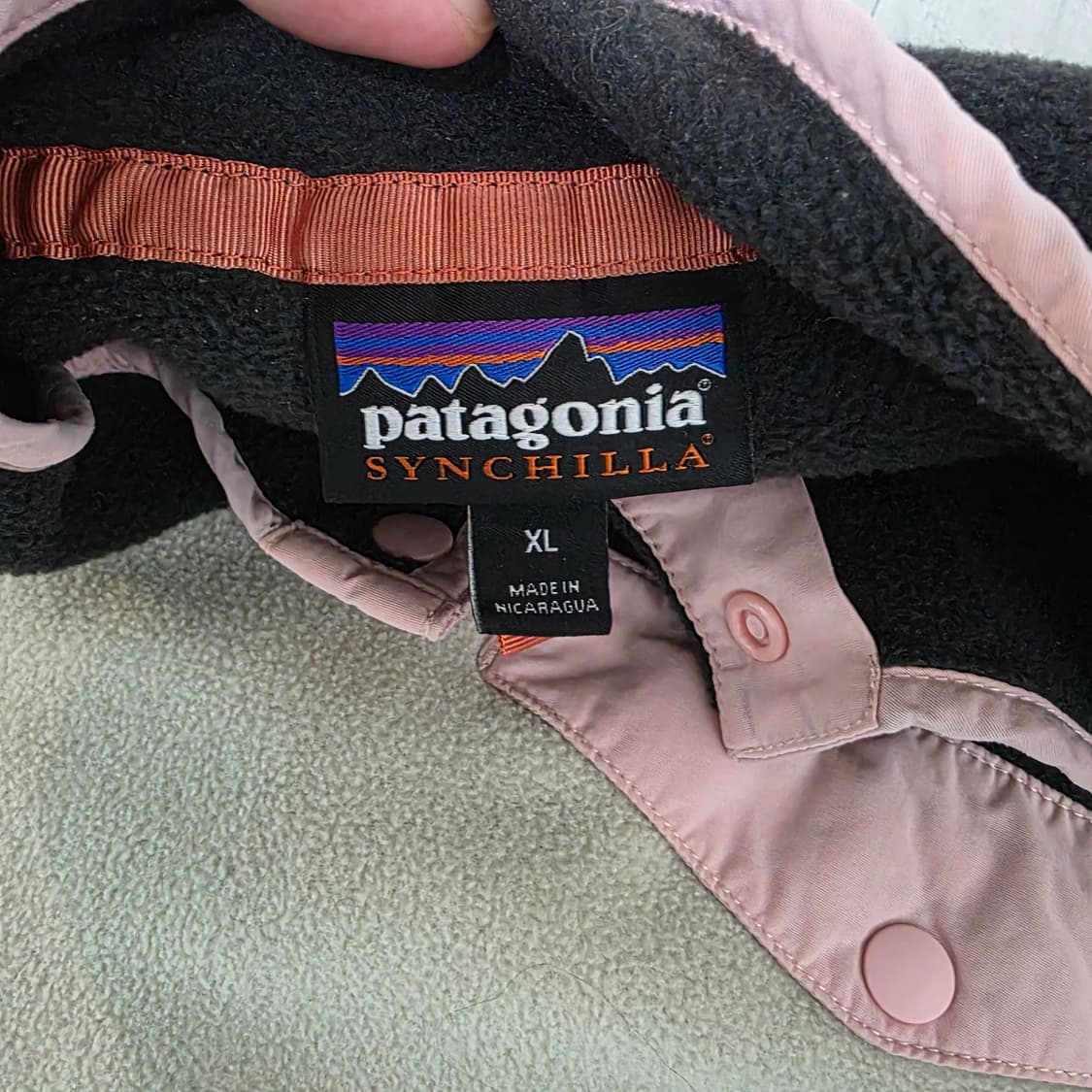 [XL] 빈티지 파타고니아 신칠라 스냅 풀오버 다크그레이/아이보리 상품이미지5