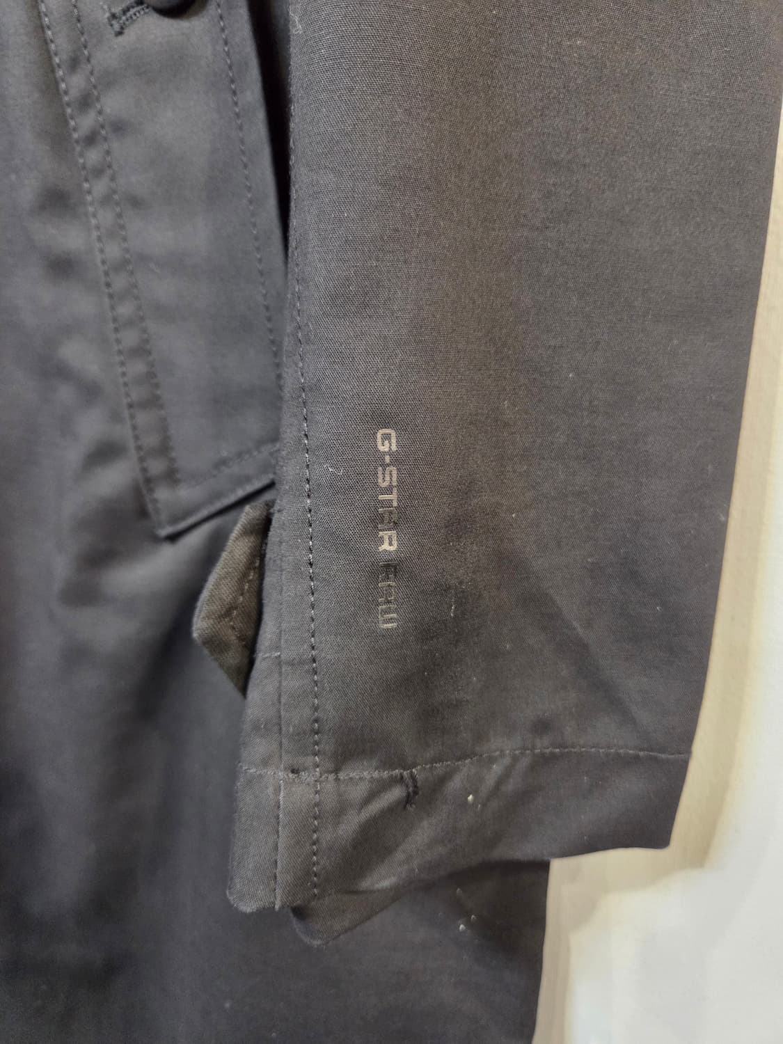 G-STAR 블랙 롱 트렌치 코트(S) 상품이미지6