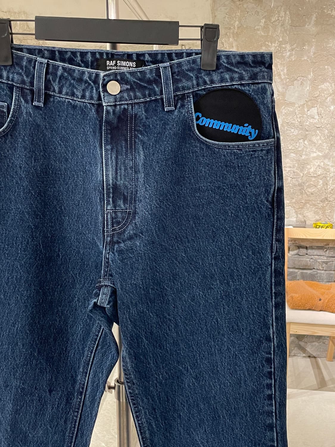 라프 시몬스 21S/S 픽쳐 패치 크롭드 데님 팬츠 상품이미지3