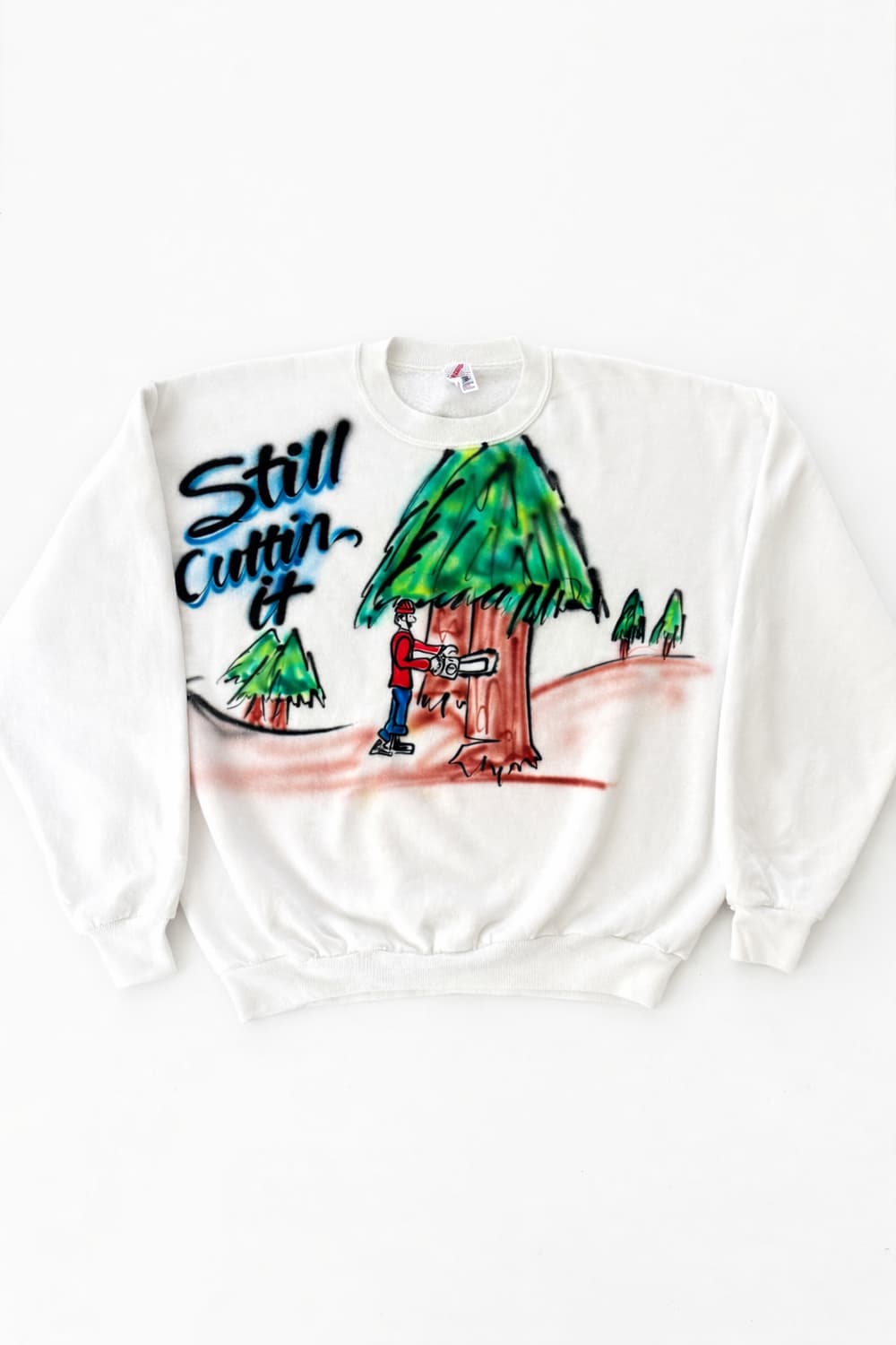  80s Jerzees 에어 브러쉬 스웻셔츠 XL 상품이미지1