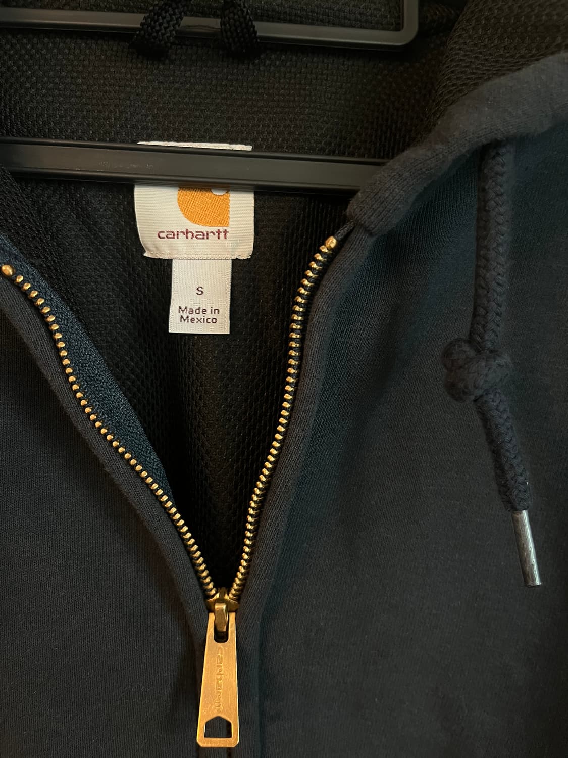 칼하트 미드웨이트 후드집업 네이비 [S] 상품이미지4