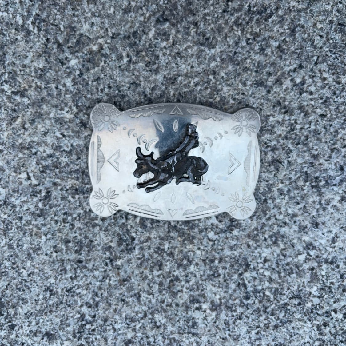 불 라이더 엔그레이빙 웨스턴 버클 상품이미지1