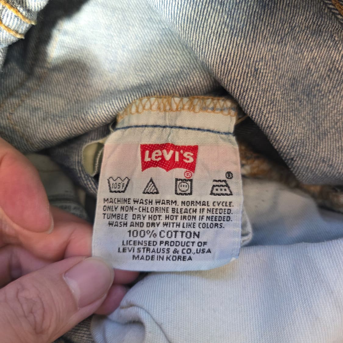 [W82L84]리바이스 501 빈티지 워싱 데님팬츠 상품이미지4