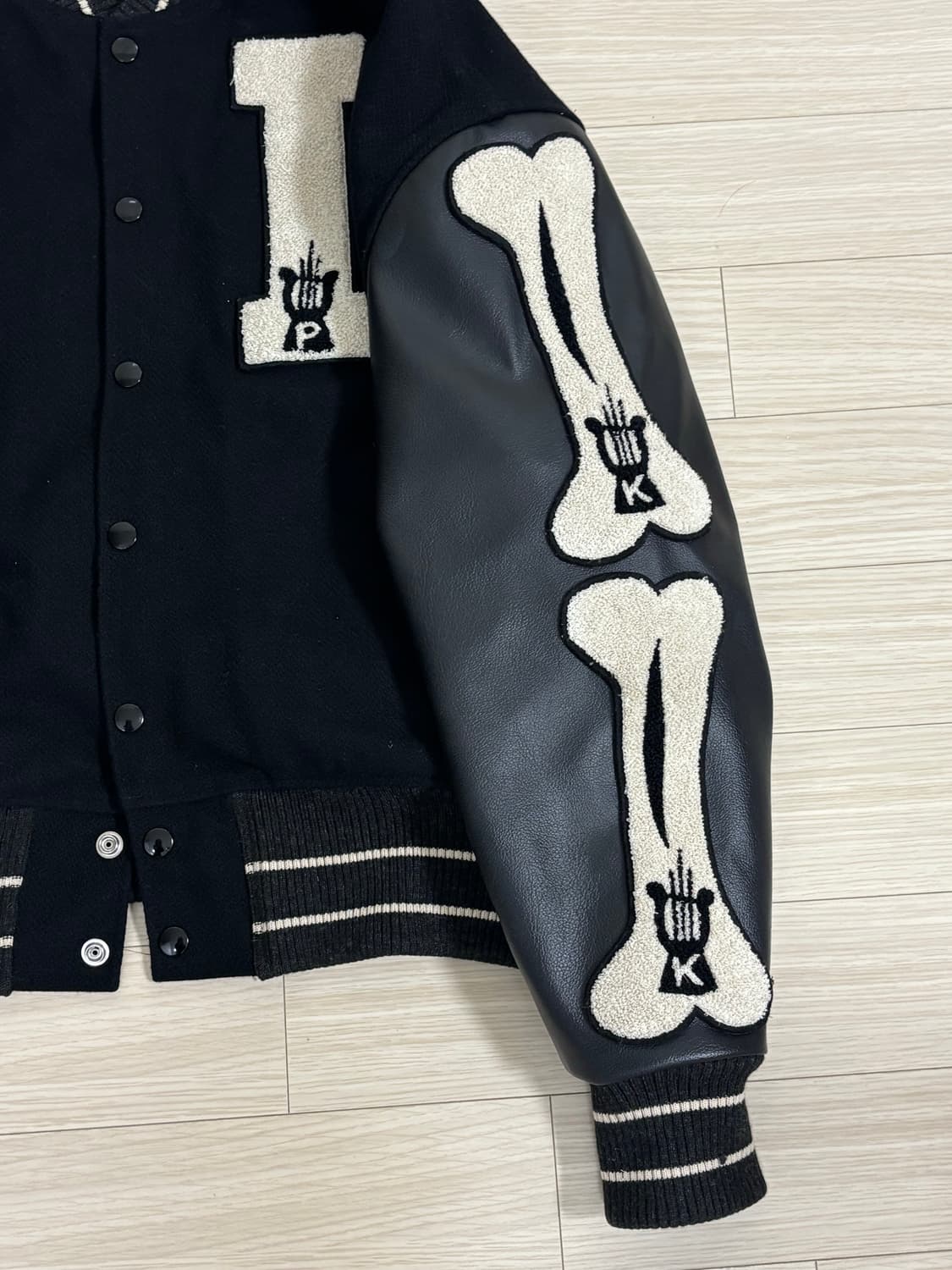 Kapital 캐피탈 울 아이파이브 바시티 자켓 블랙 상품이미지5