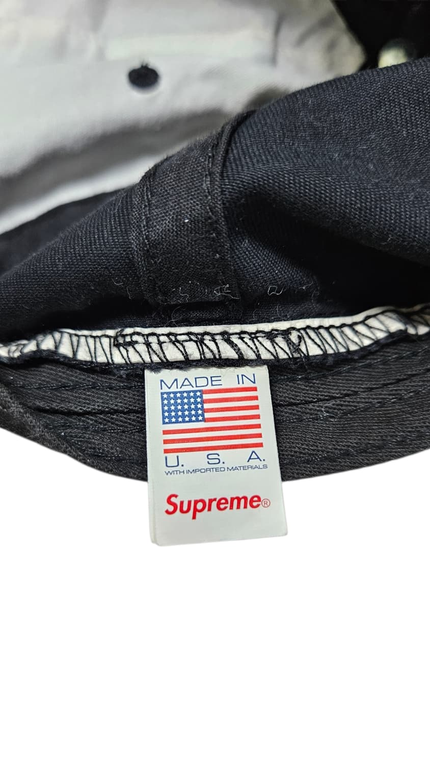 슈프림 S로고 투톤 볼캡 블랙 상품이미지7