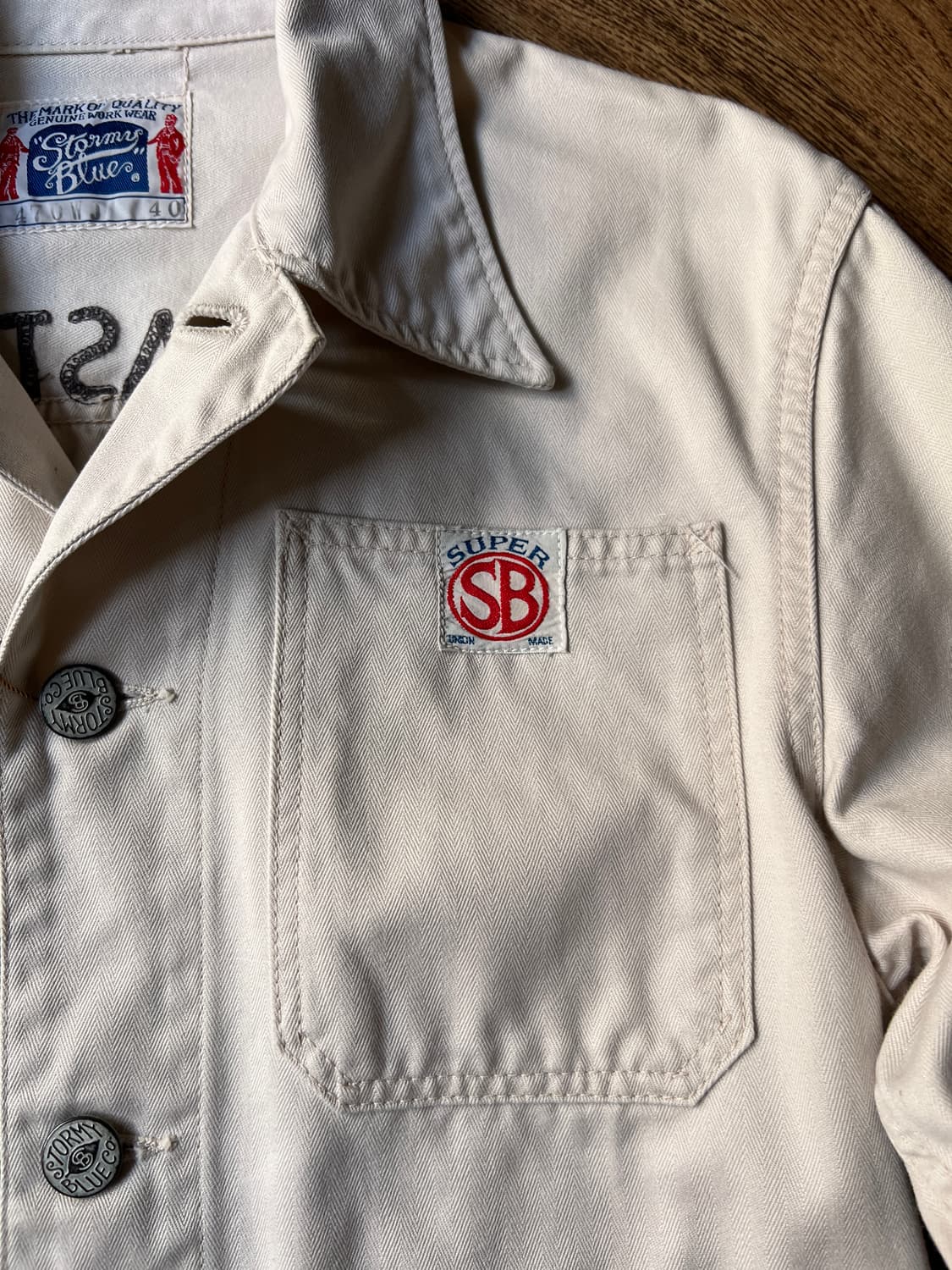 [S]Stormy Blue by 페로우즈 빈티지 패치 워크 자켓 상품이미지4