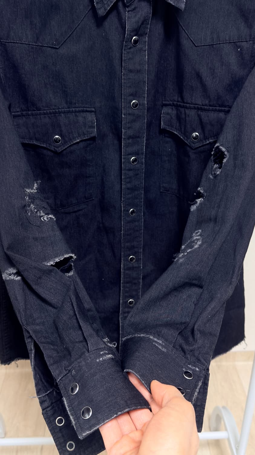 생로랑 15fw 디스데님셔츠 s 상품이미지2