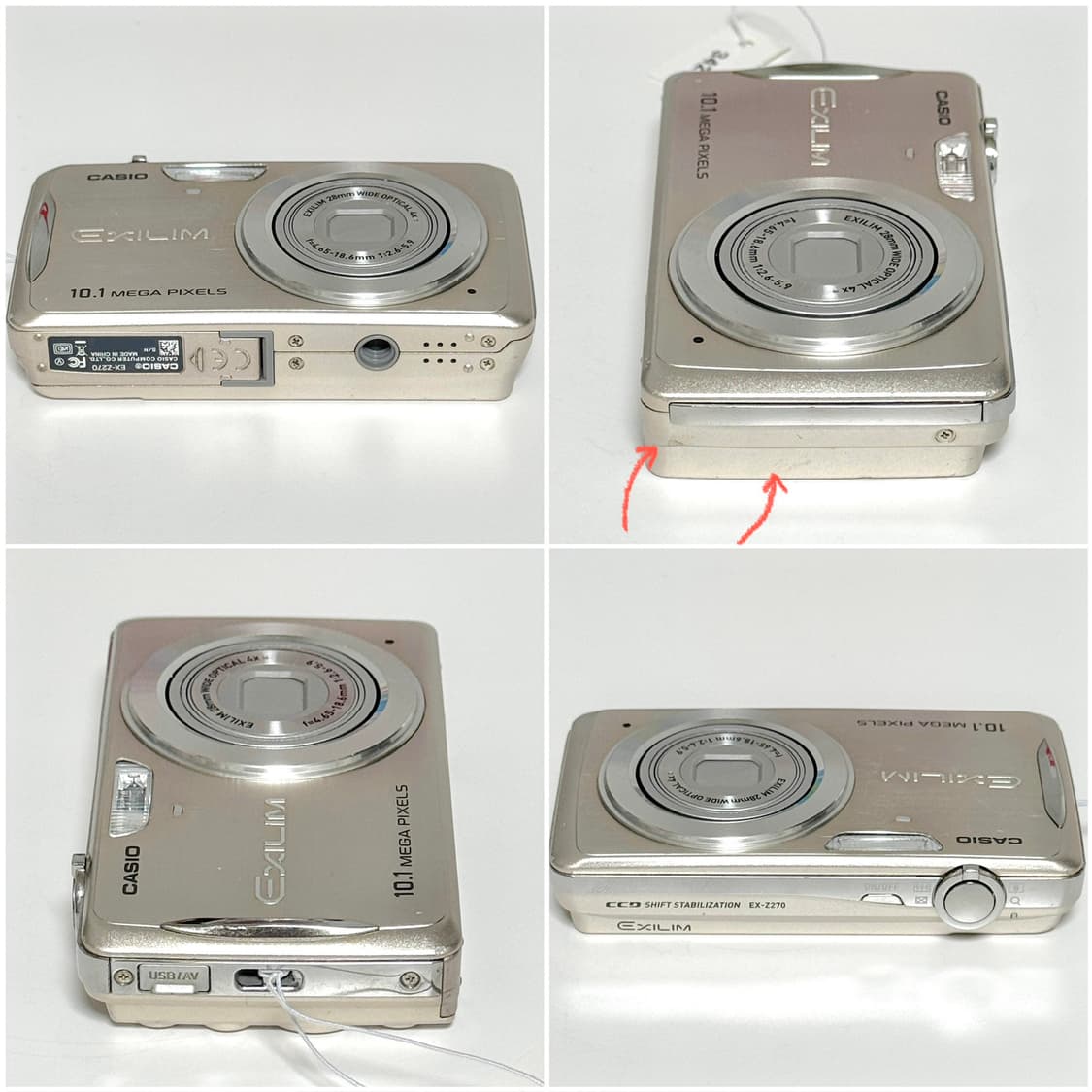 카시오 엑슬림 Z270 샴페인골드 빈티지디카 상품이미지5