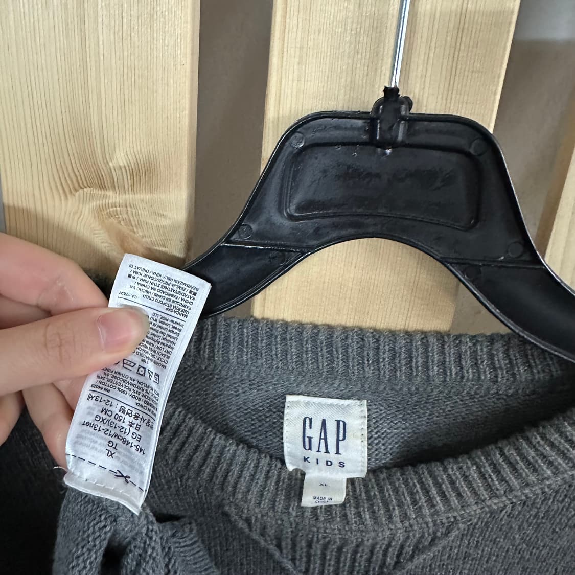 (S) GAP 갭 그레이 니트 상품이미지4