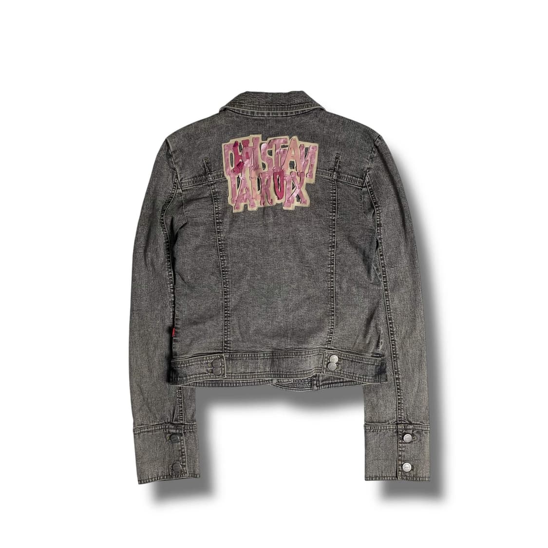 Chrisitan lacroix  레더 레터링 데님 자켓 상품이미지6