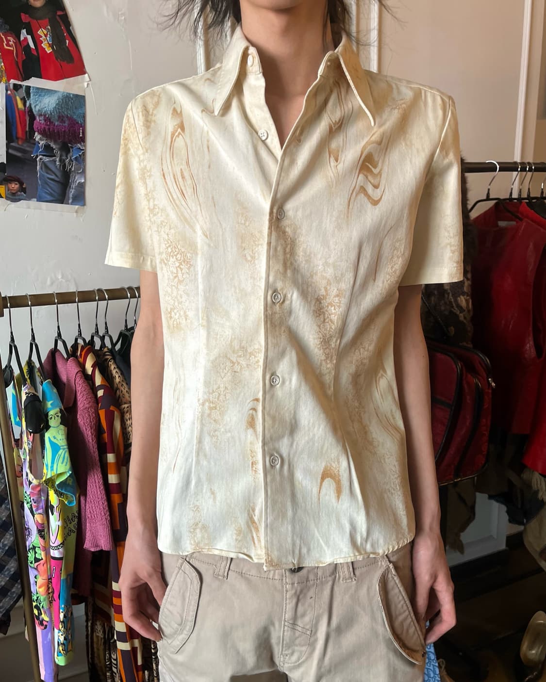 TORNADO MART Antique Pattern 1/2 Shirt 상품이미지2