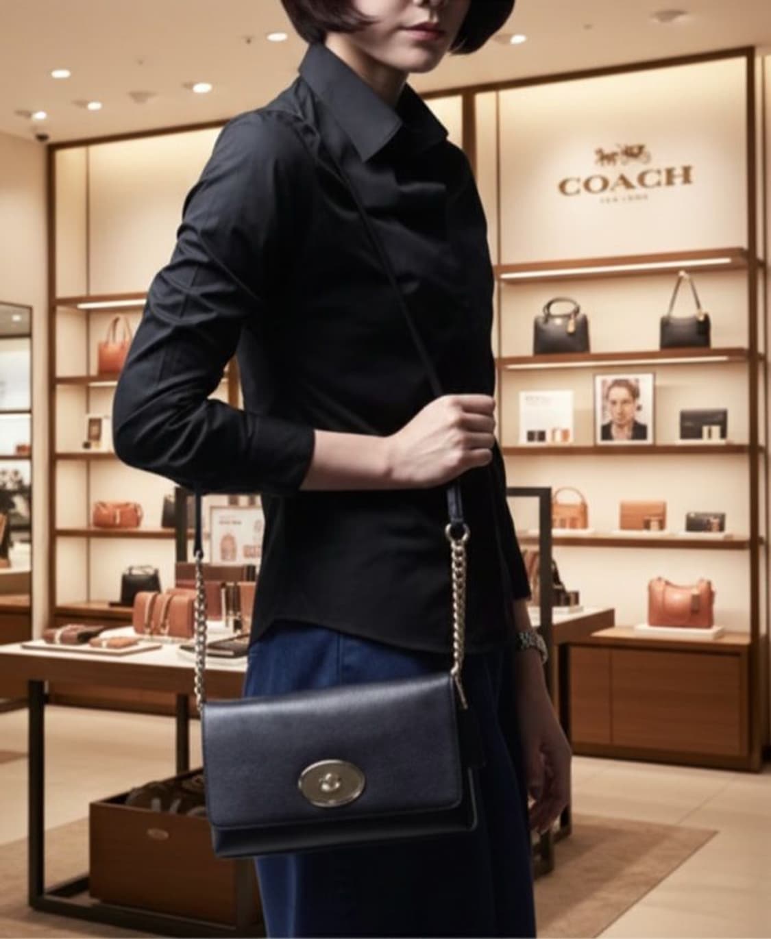 코치 레더 크로스백 상품이미지1